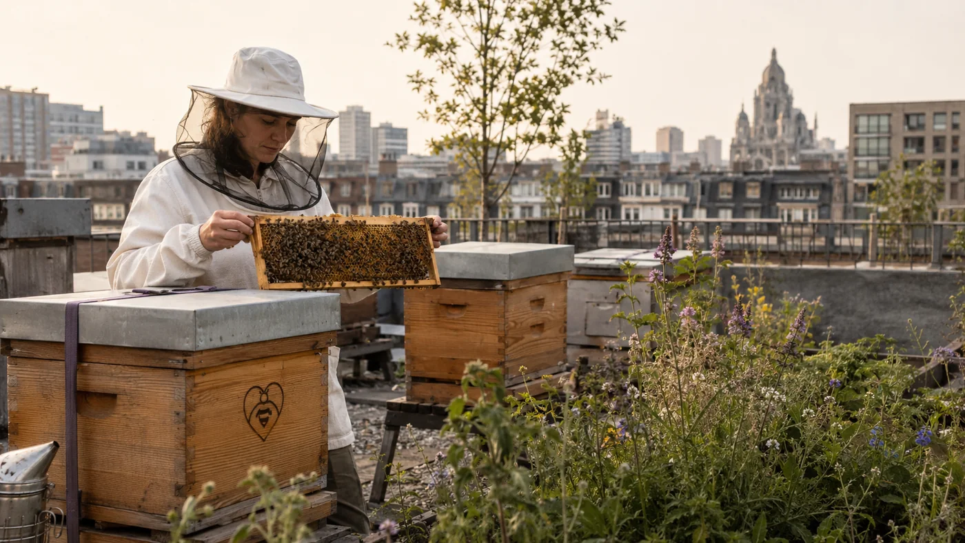 Ruches urbaines pour les pollinisateurs locaux